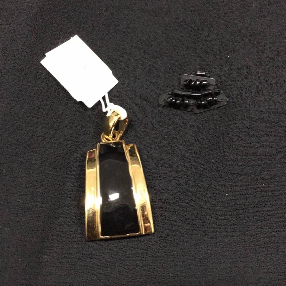 5/$25 Gold with Black enamel slide Lia Sophia